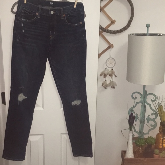 Gap distressed 4/27 tall jeans - Picture 2 of 6